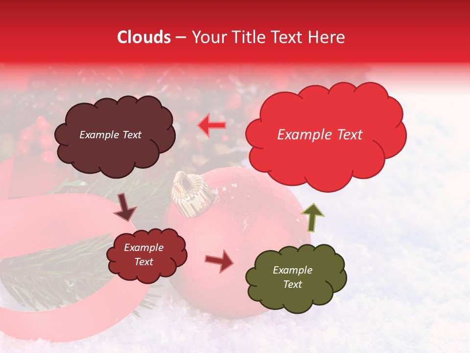 Xmas Frost White PowerPoint Template