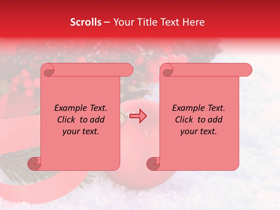 Xmas Frost White PowerPoint Template