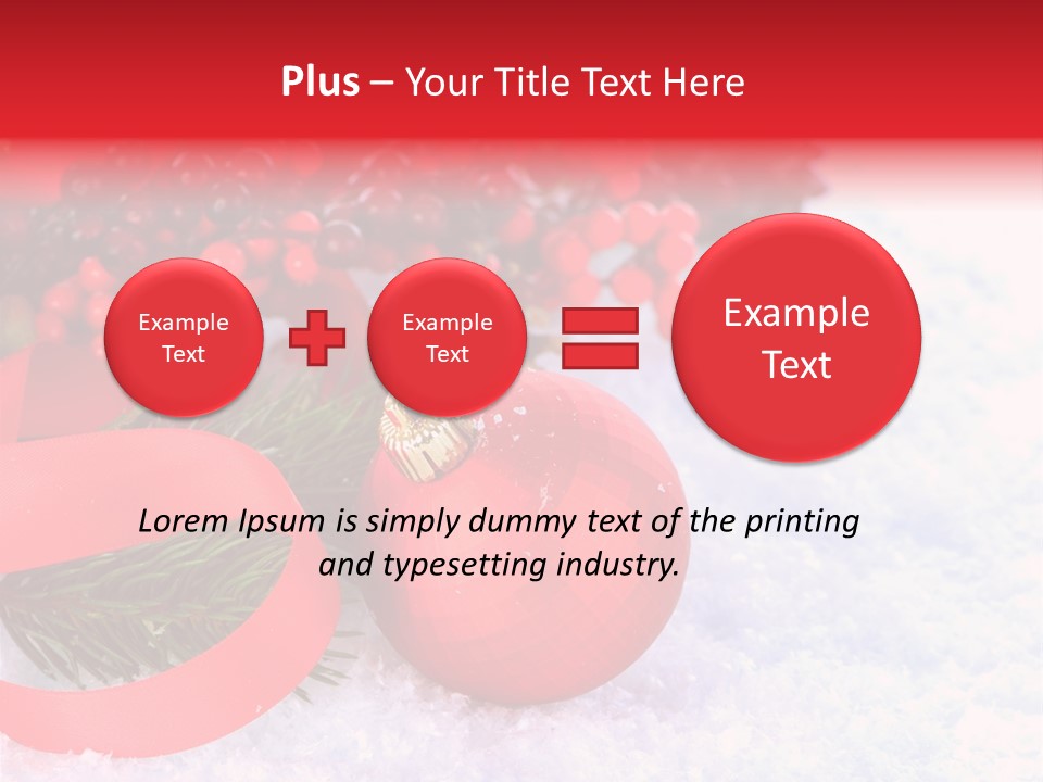 Xmas Frost White PowerPoint Template