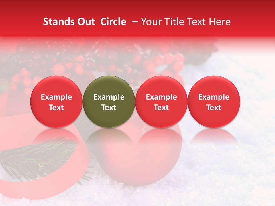 Xmas Frost White PowerPoint Template