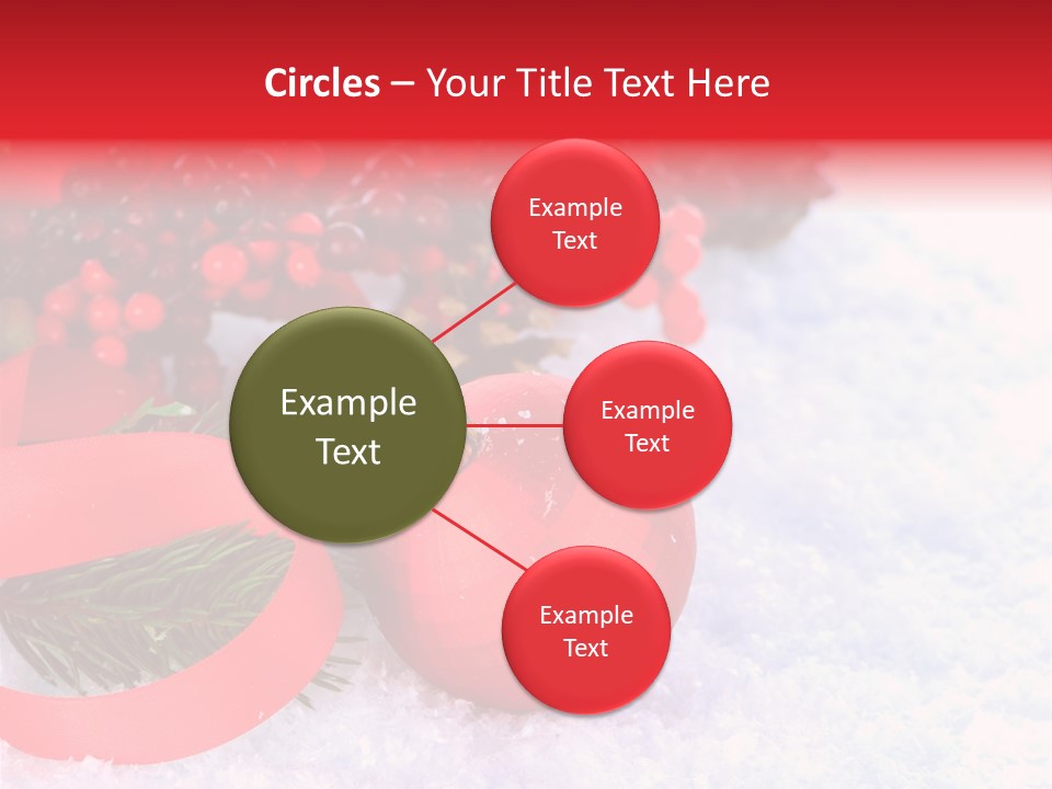 Xmas Frost White PowerPoint Template
