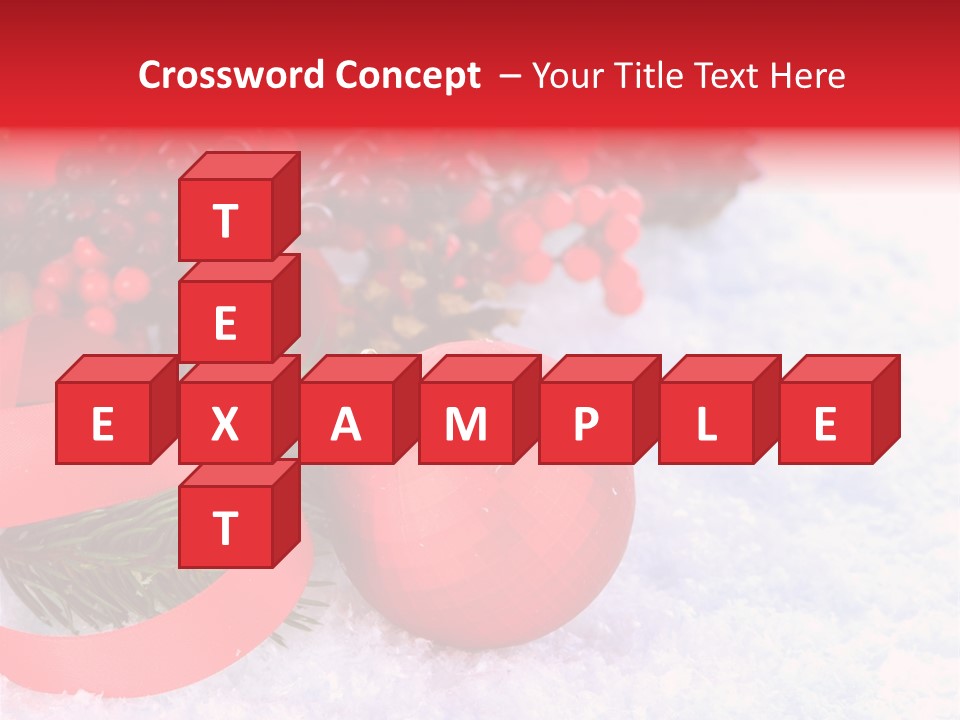 Xmas Frost White PowerPoint Template