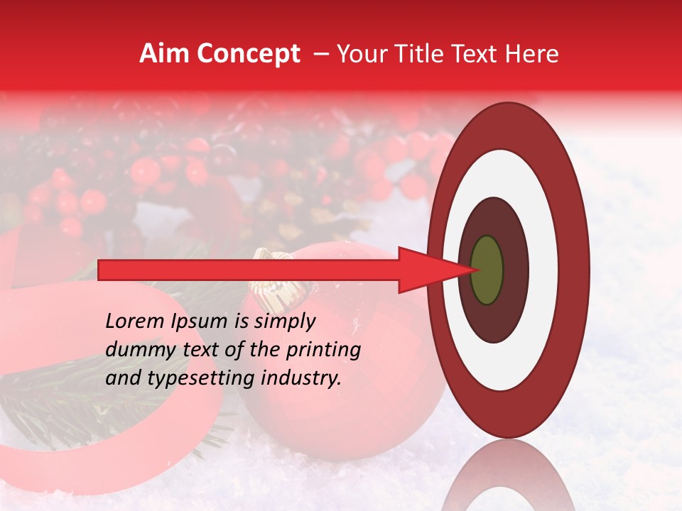 Xmas Frost White PowerPoint Template