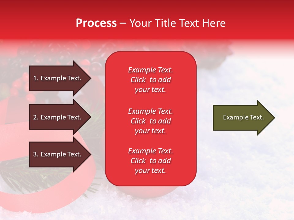 Xmas Frost White PowerPoint Template