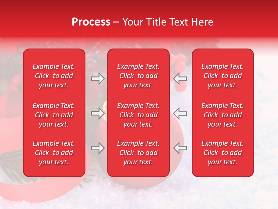 Xmas Frost White PowerPoint Template