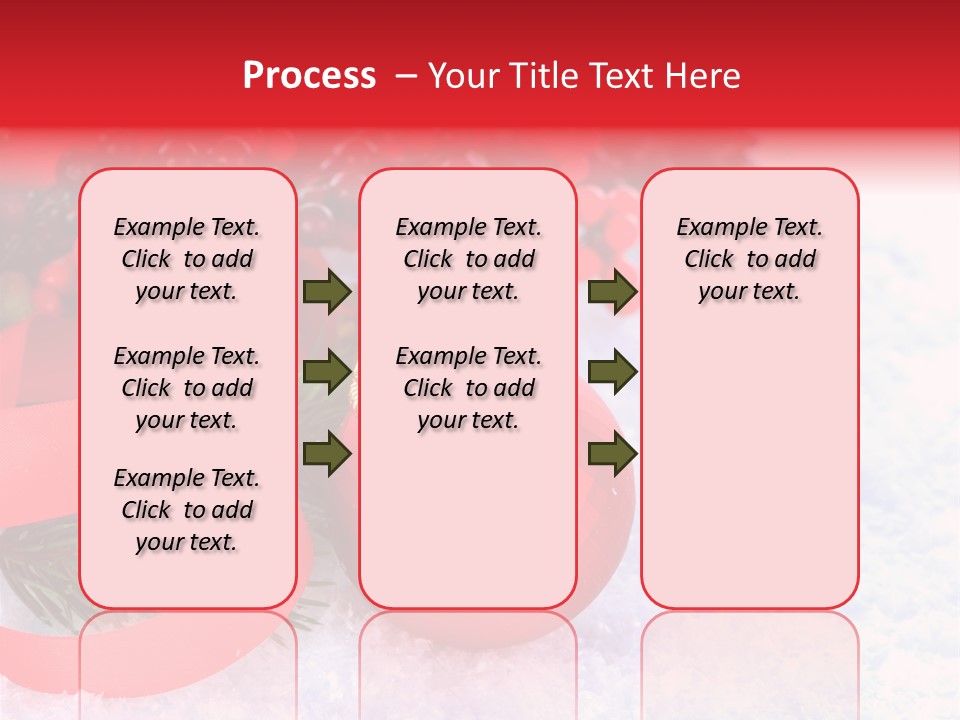 Xmas Frost White PowerPoint Template