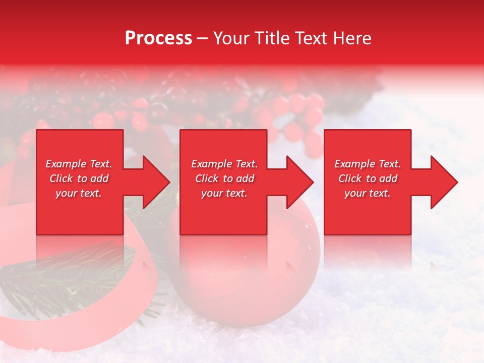 Xmas Frost White PowerPoint Template