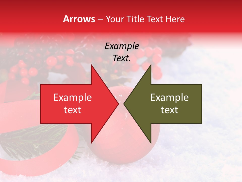 Xmas Frost White PowerPoint Template