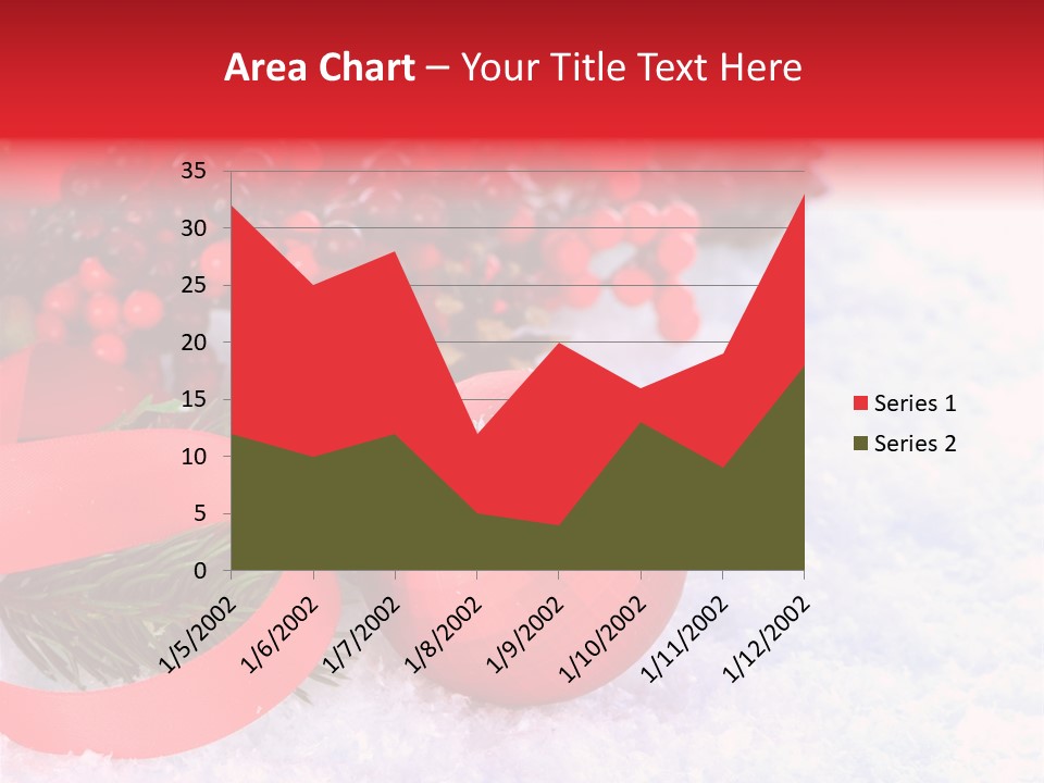 Xmas Frost White PowerPoint Template