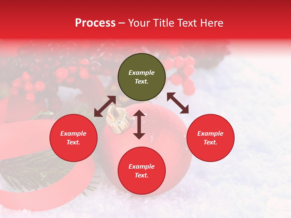 Xmas Frost White PowerPoint Template