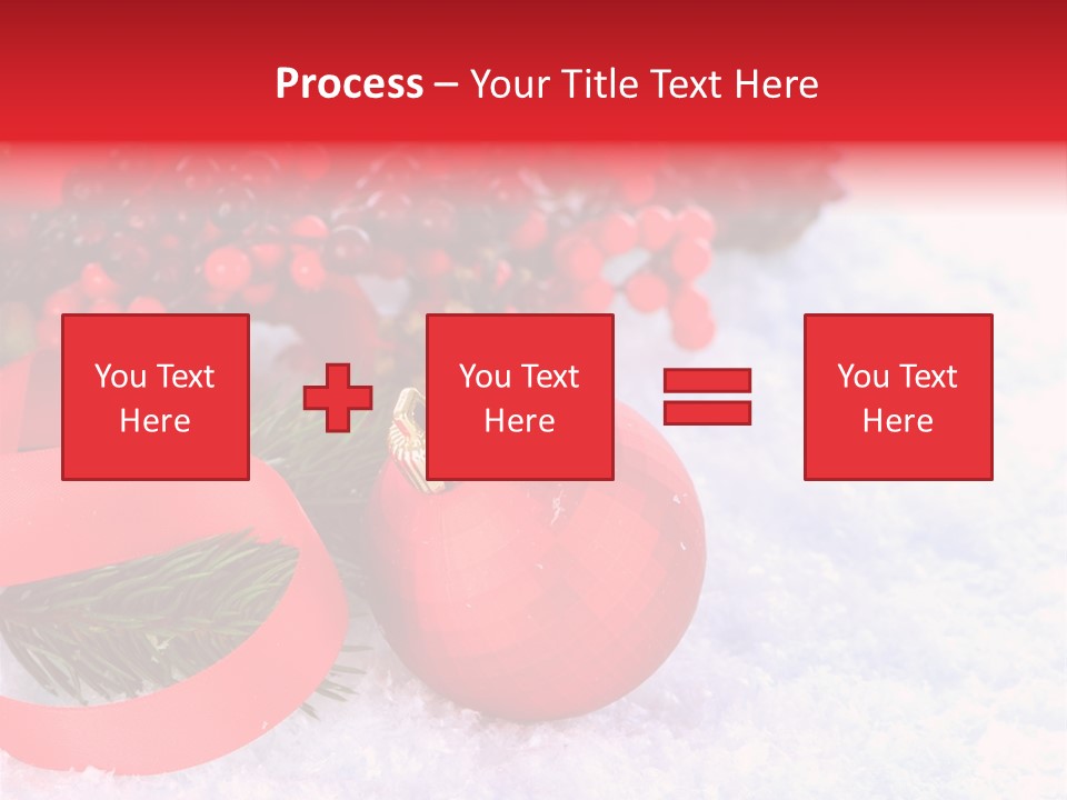 Xmas Frost White PowerPoint Template