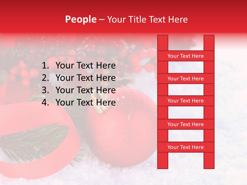 Xmas Frost White PowerPoint Template