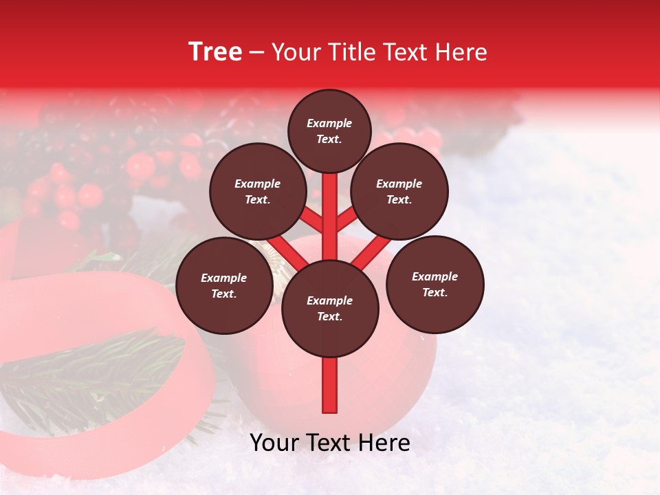 Xmas Frost White PowerPoint Template