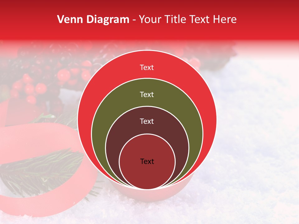 Xmas Frost White PowerPoint Template
