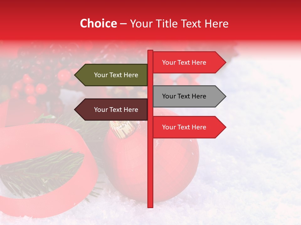 Xmas Frost White PowerPoint Template