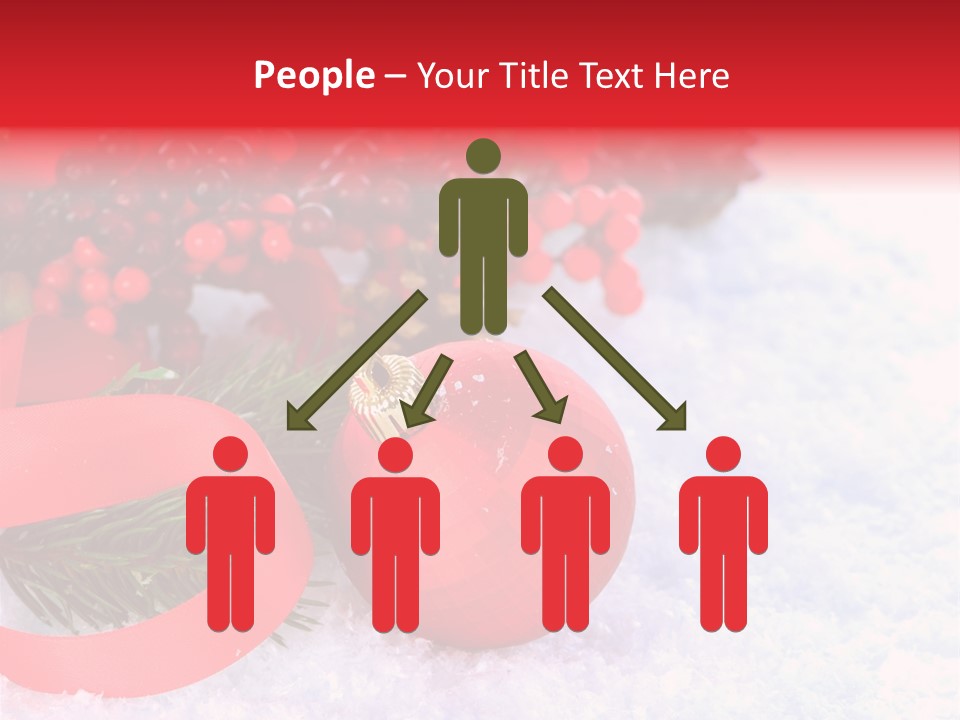 Xmas Frost White PowerPoint Template