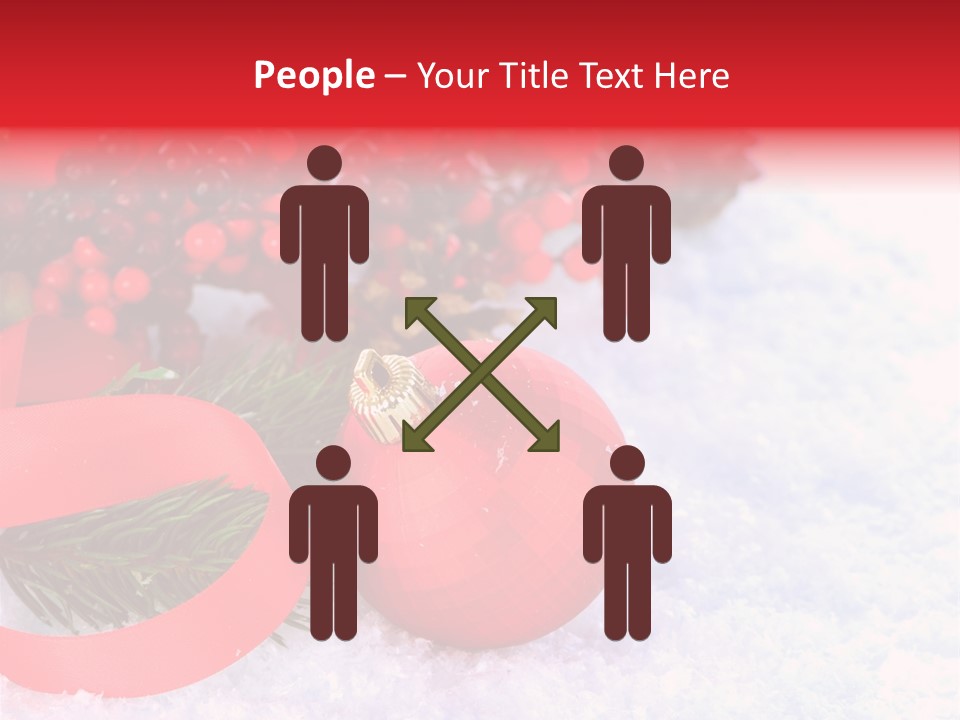 Xmas Frost White PowerPoint Template