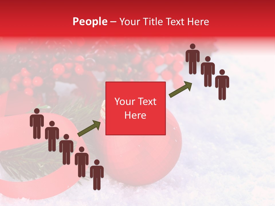 Xmas Frost White PowerPoint Template