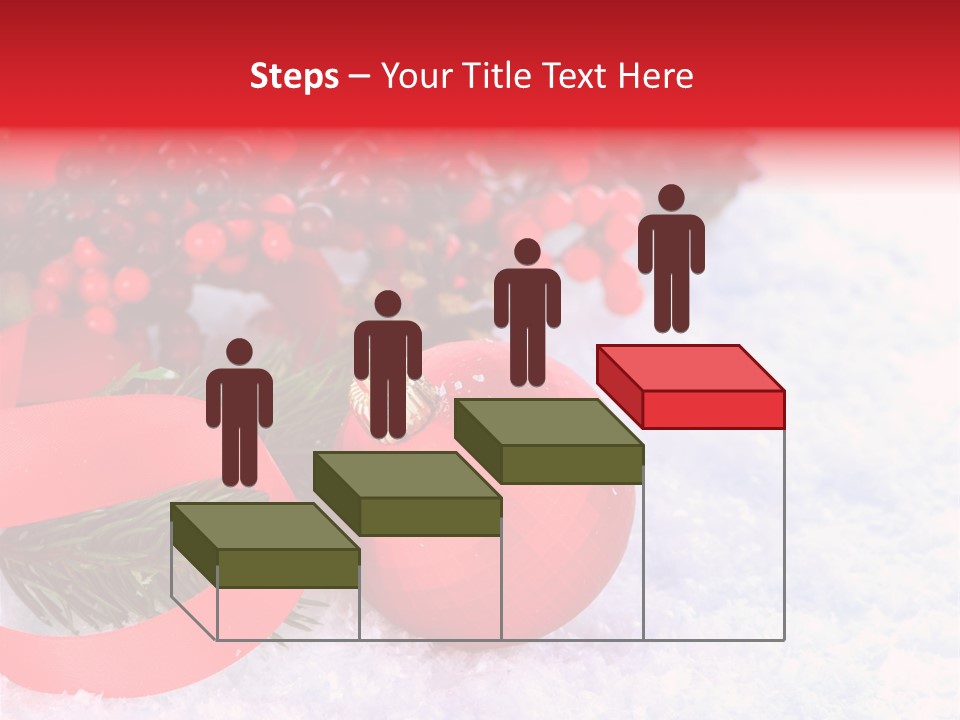 Xmas Frost White PowerPoint Template
