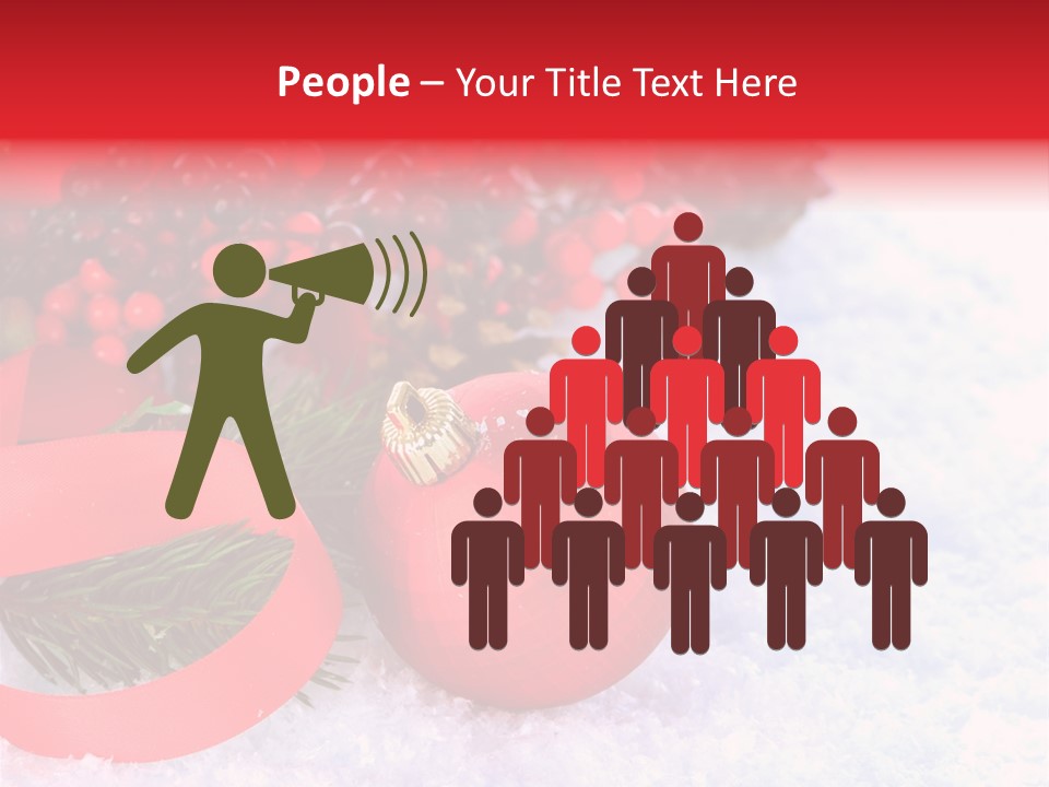 Xmas Frost White PowerPoint Template