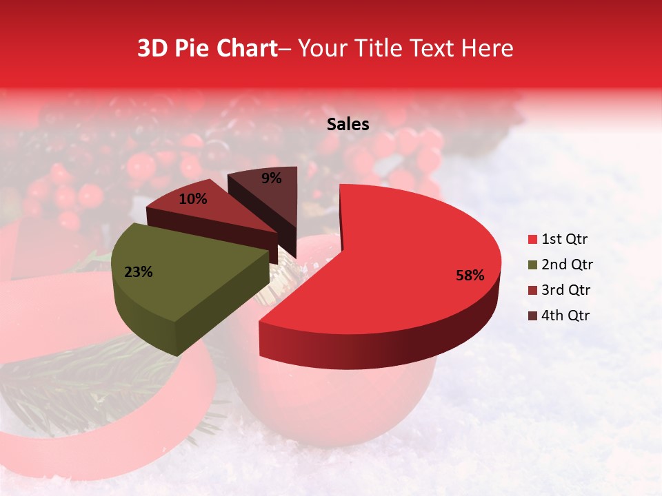 Xmas Frost White PowerPoint Template