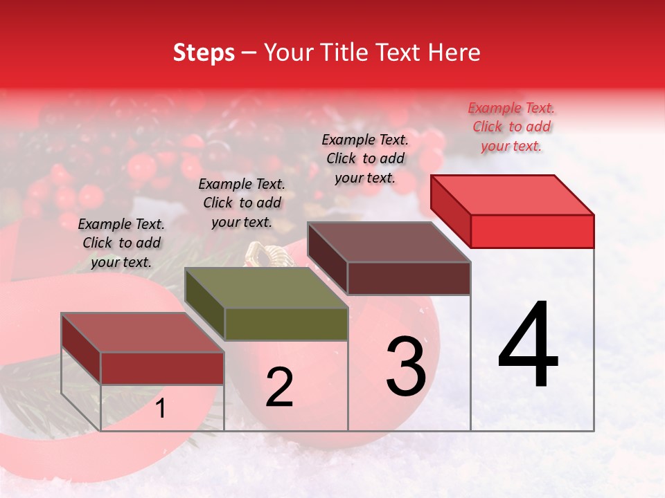 Xmas Frost White PowerPoint Template