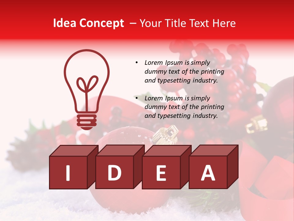 Text Bright Green PowerPoint Template