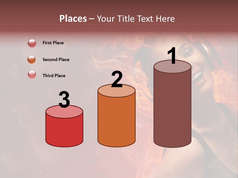 Women People Dark PowerPoint Template