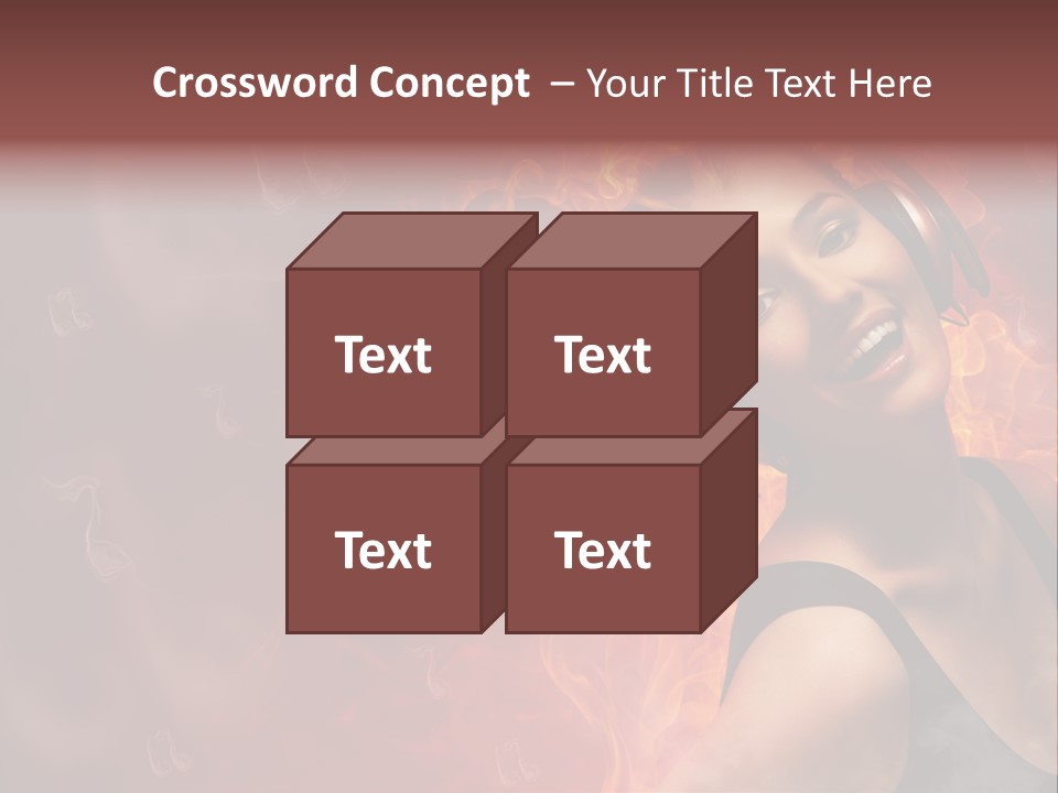 Women People Dark PowerPoint Template