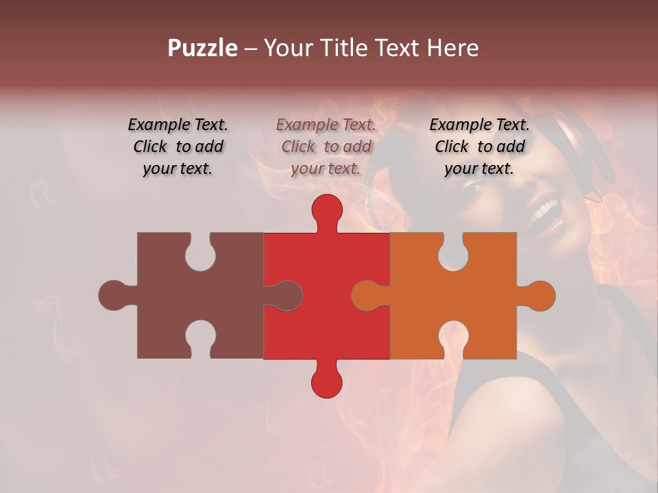 Women People Dark PowerPoint Template
