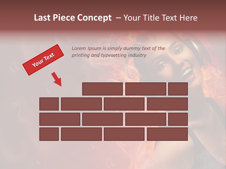 Women People Dark PowerPoint Template