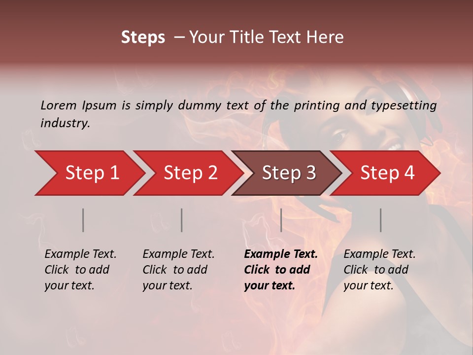 Women People Dark PowerPoint Template
