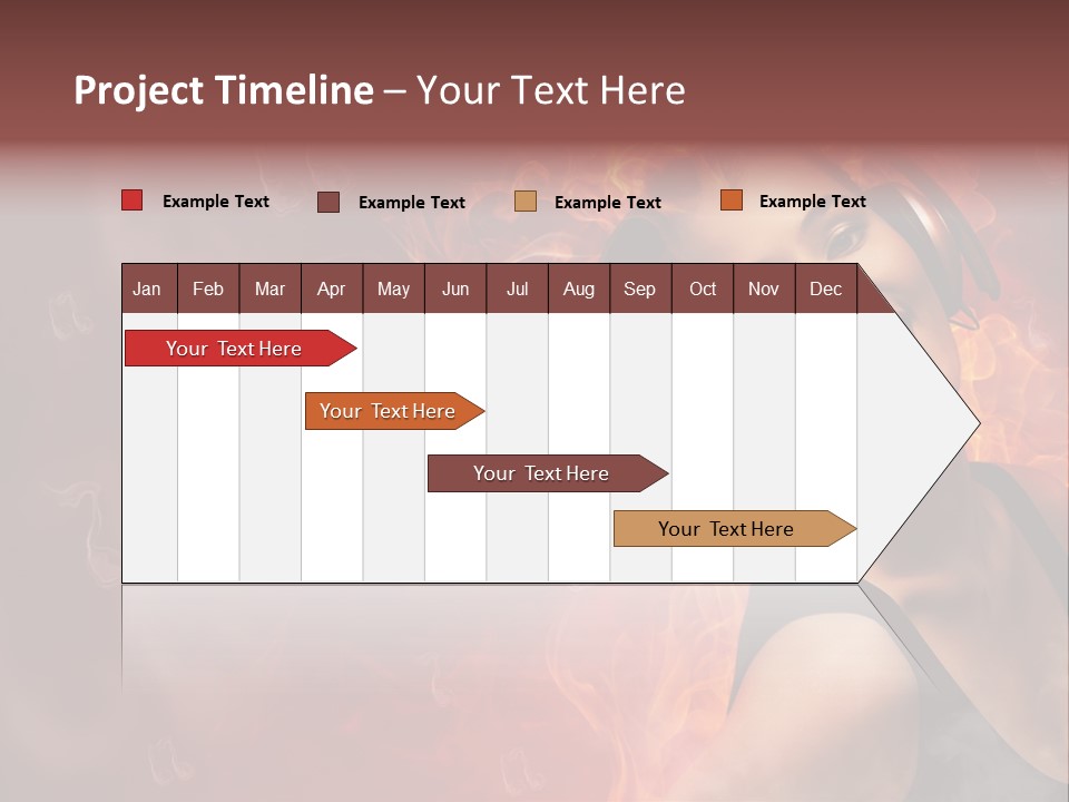 Women People Dark PowerPoint Template