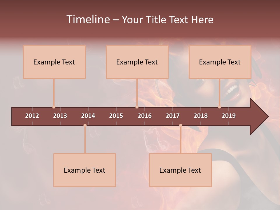 Women People Dark PowerPoint Template