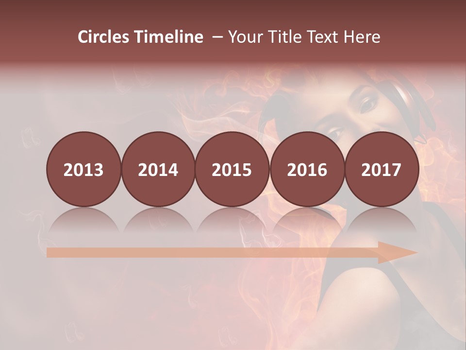 Women People Dark PowerPoint Template