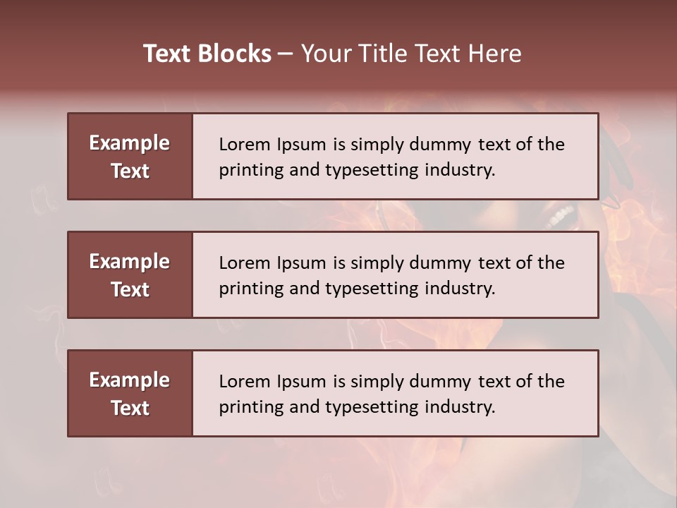 Women People Dark PowerPoint Template