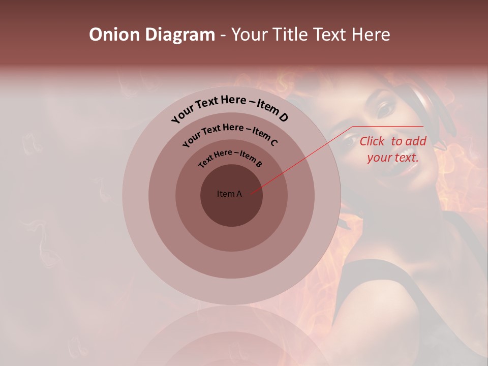 Women People Dark PowerPoint Template