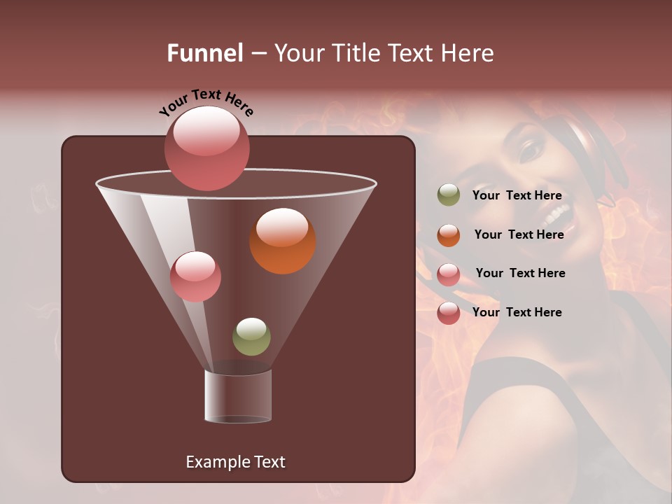 Women People Dark PowerPoint Template