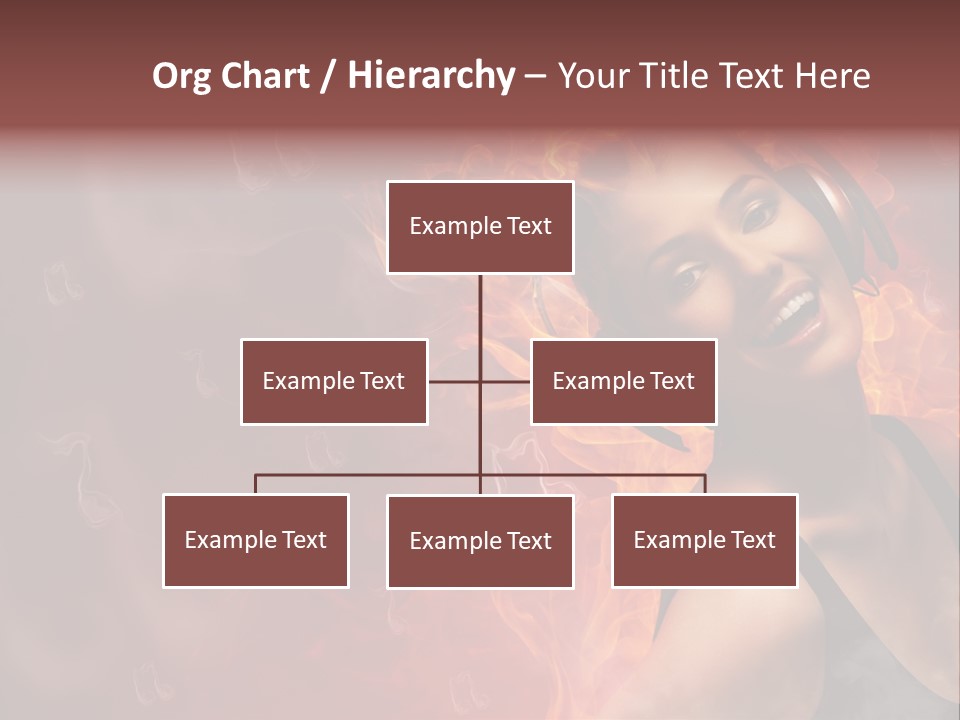 Women People Dark PowerPoint Template