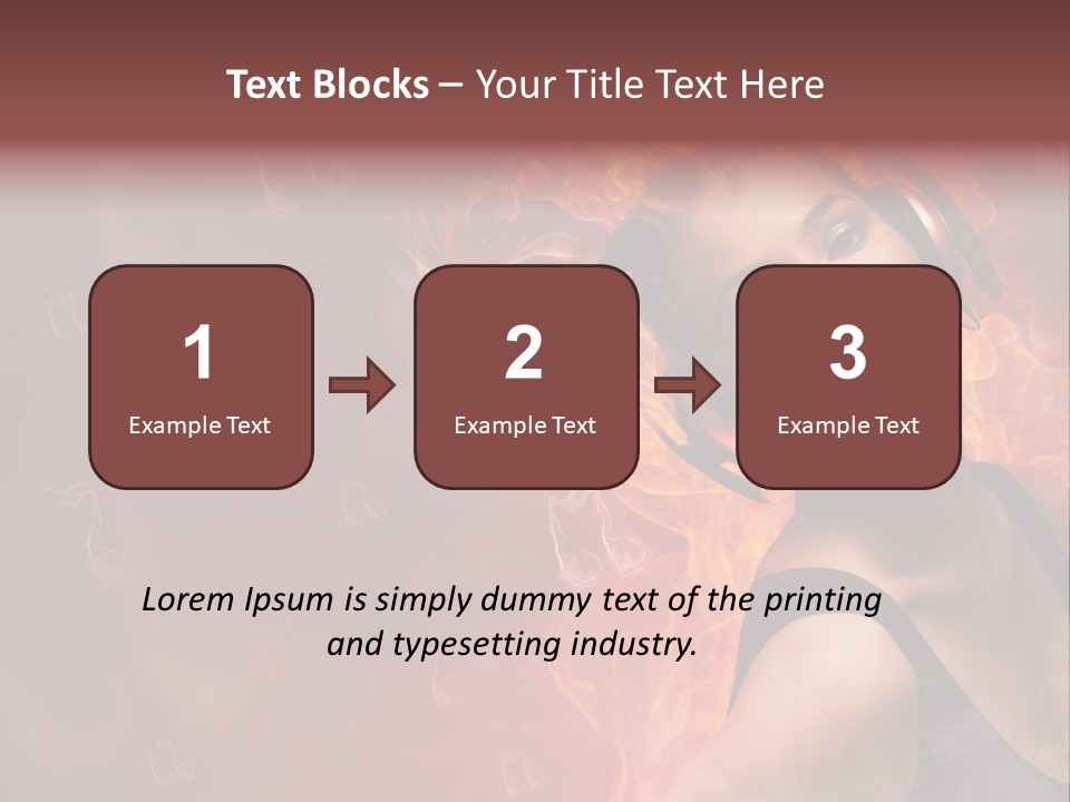 Women People Dark PowerPoint Template