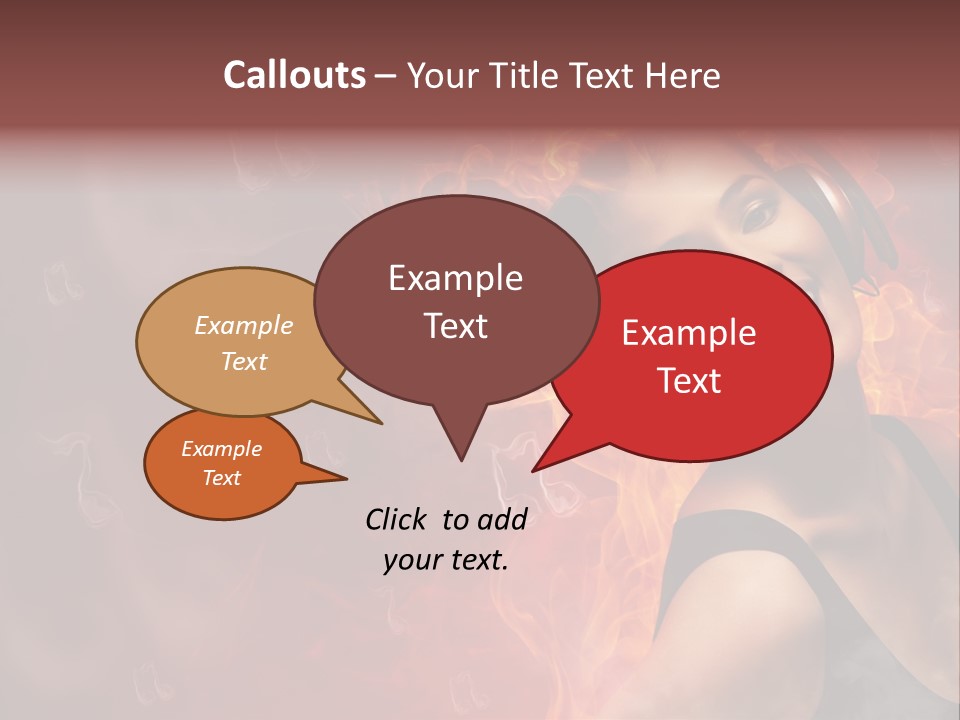 Women People Dark PowerPoint Template