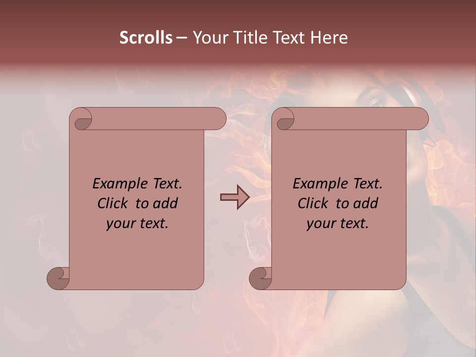 Women People Dark PowerPoint Template