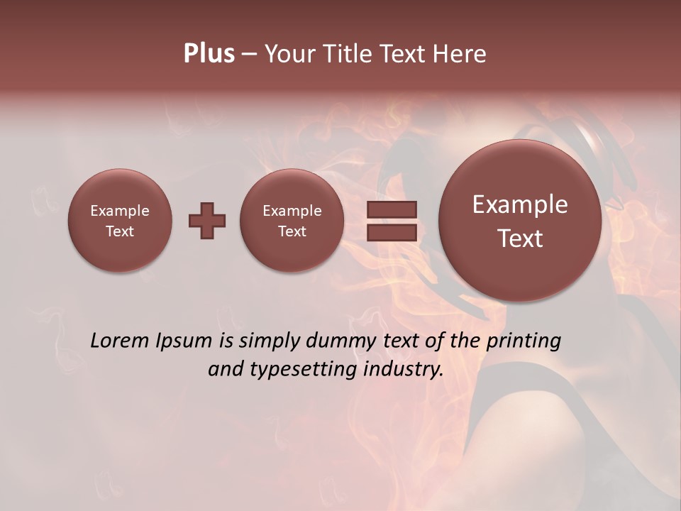 Women People Dark PowerPoint Template