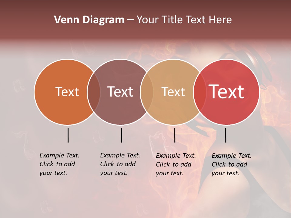 Women People Dark PowerPoint Template