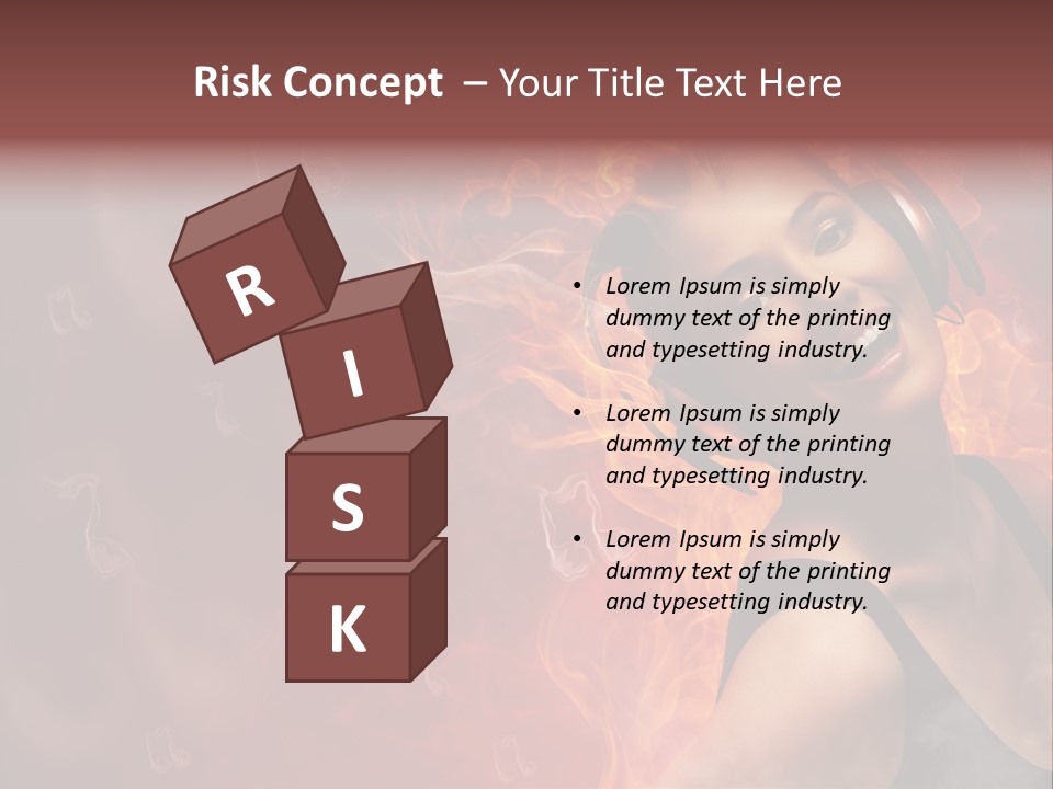 Women People Dark PowerPoint Template
