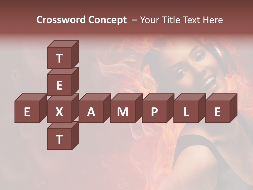 Women People Dark PowerPoint Template