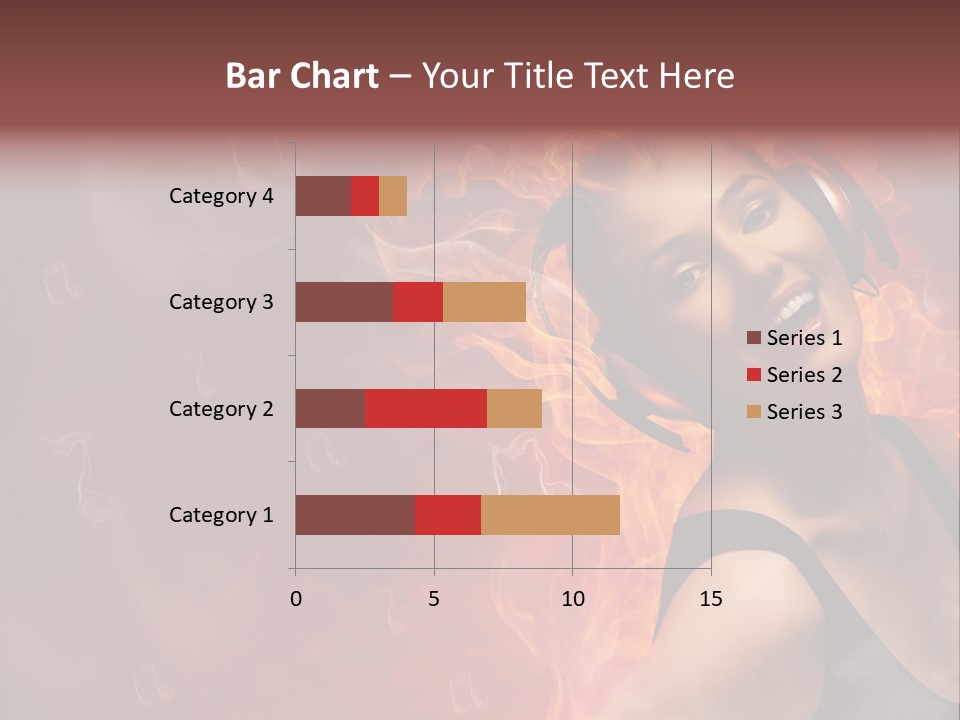 Women People Dark PowerPoint Template