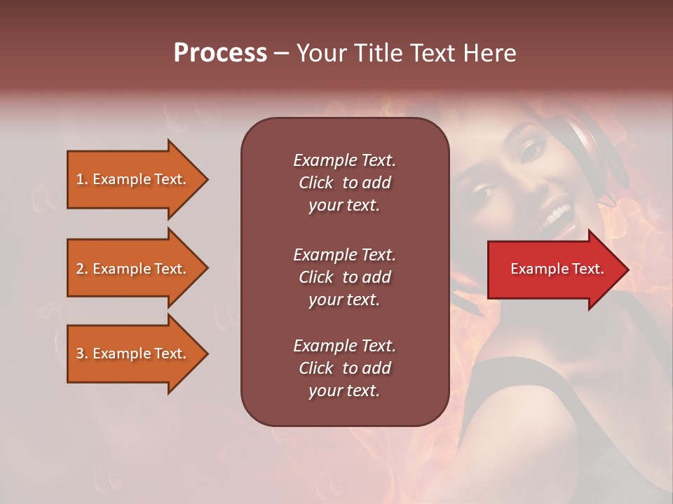 Women People Dark PowerPoint Template