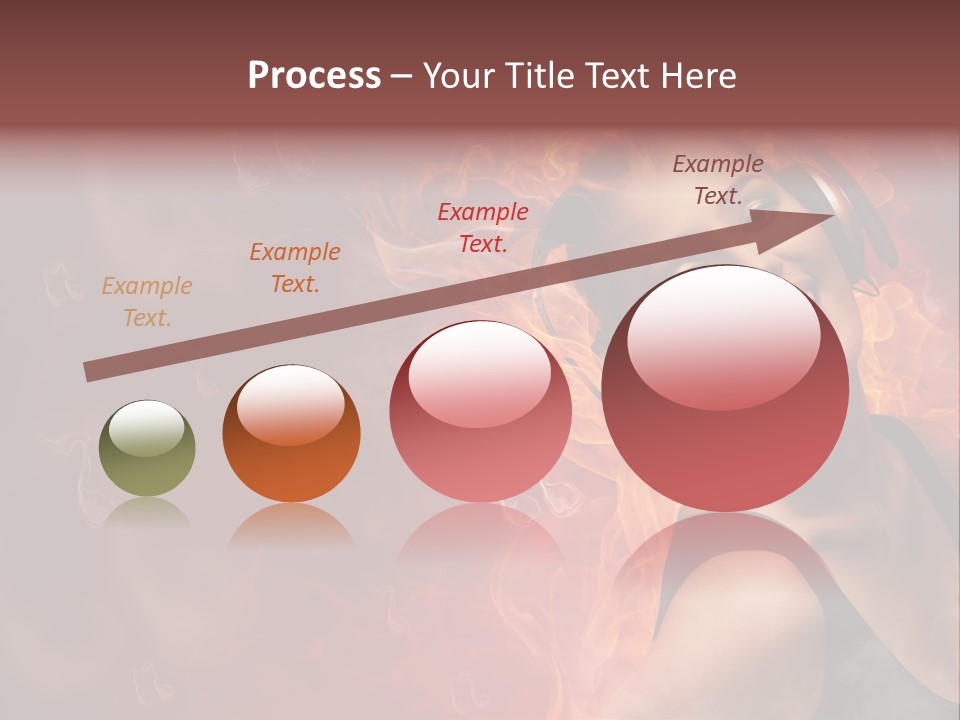 Women People Dark PowerPoint Template