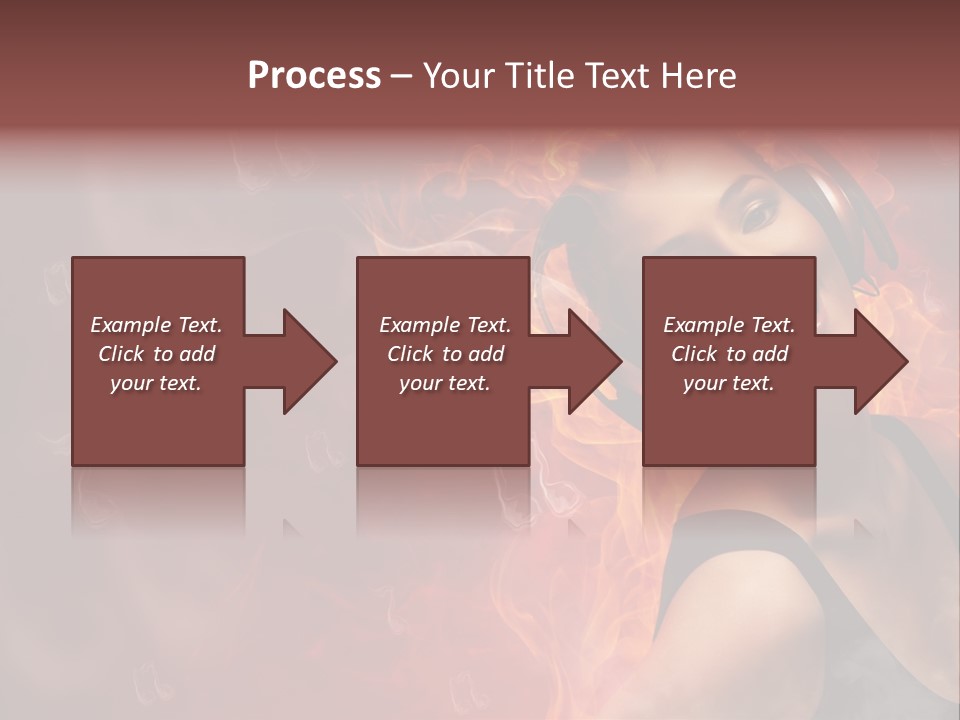 Women People Dark PowerPoint Template